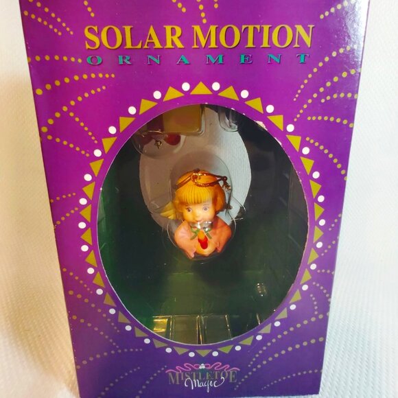 Vintage Collectible Solar Motion Angel Christmas ornament #C15 - Picture 1 of 3